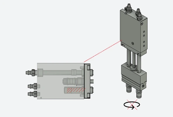 Magnet one-touch Picker cylinder